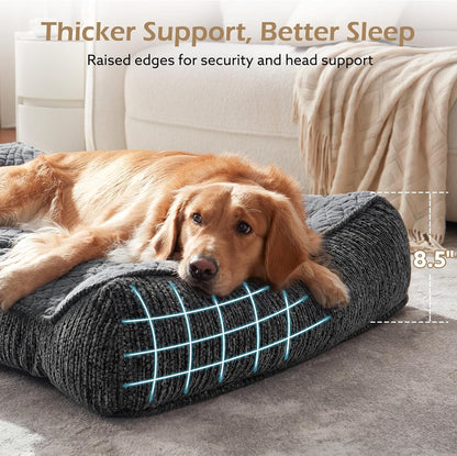 XL Orthopedic Dog Bed for Large Dogs, Extra Thick Foam Pet Bed Sofa