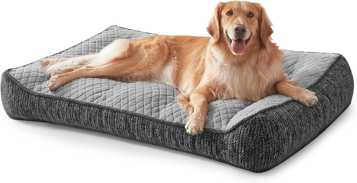 XL Orthopedic Dog Bed for Large Dogs, Extra Thick Foam Pet Bed Sofa
