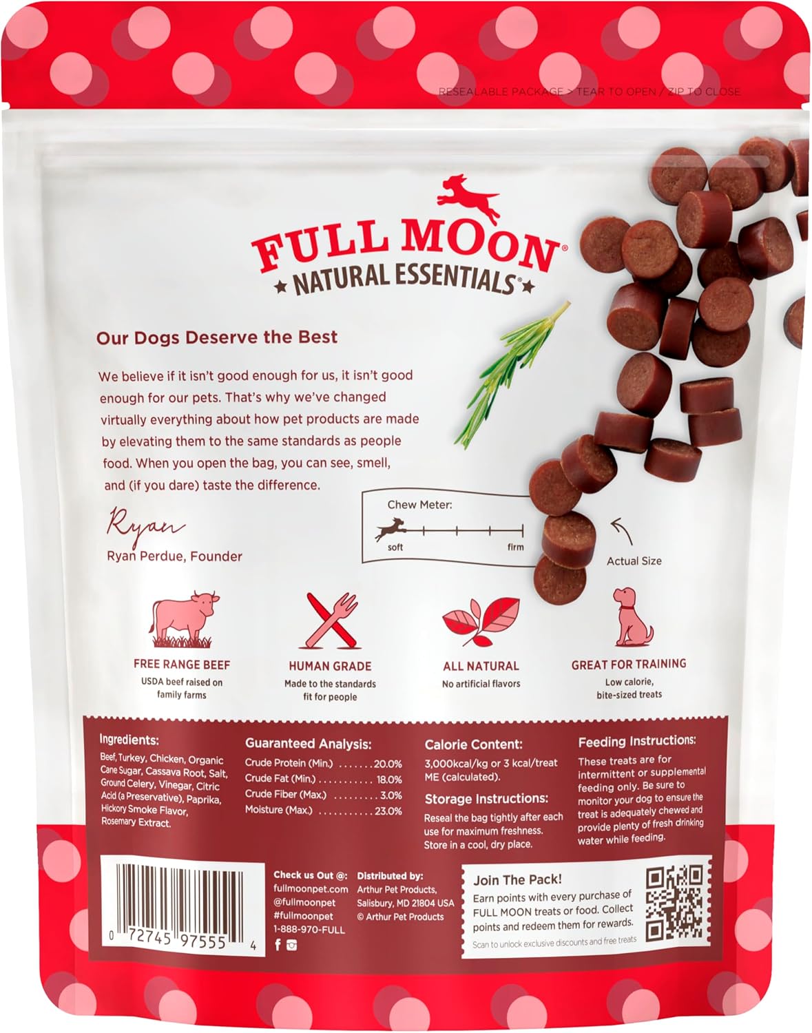 Full Moon® Essential Beef Savory Bites Dog Treats 14 oz