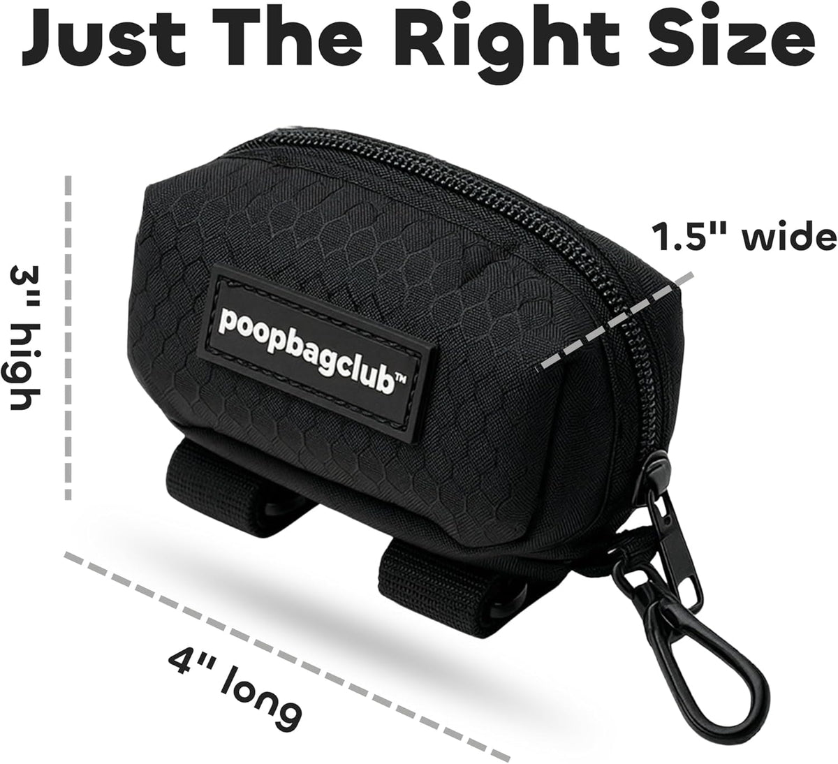 Dog Poop Bag Dispenser - Leash Mounted Durable Holder - Hands Free Essential for Dog Walking and Cleanup