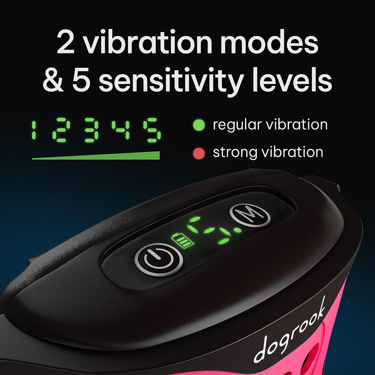 Humane No Shock Rechargable Beep & Vibration Bark Collar for Dogs