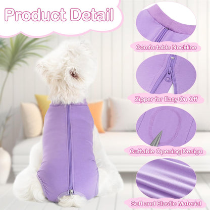Dog Surgery Recovery Suit for Dogs After Surgery Female, Dog Onesie Neuter Puppy Spay Shirts, Post-Op Bodysuit Pajamas Anti Licking Abdominal Wounds Cone Alternative