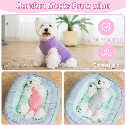 Dog Surgery Recovery Suit for Dogs After Surgery Female, Dog Onesie Neuter Puppy Spay Shirts, Post-Op Bodysuit Pajamas Anti Licking Abdominal Wounds Cone Alternative