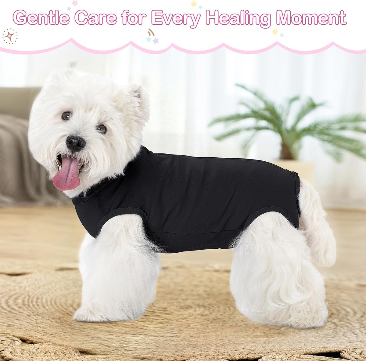 Dog Surgery Recovery Suit for Dogs After Surgery Female, Dog Onesie Neuter Puppy Spay Shirts, Post-Op Bodysuit Pajamas Anti Licking Abdominal Wounds Cone Alternative