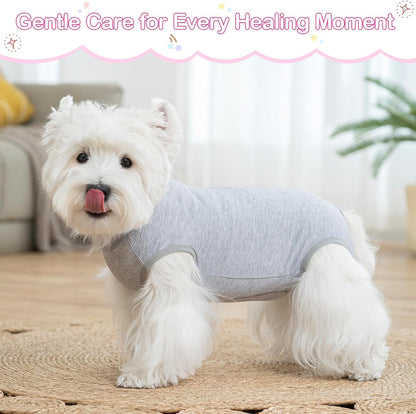Dog Surgery Recovery Suit for Dogs After Surgery Female, Dog Onesie Neuter Puppy Spay Shirts, Post-Op Bodysuit Pajamas Anti Licking Abdominal Wounds Cone Alternative