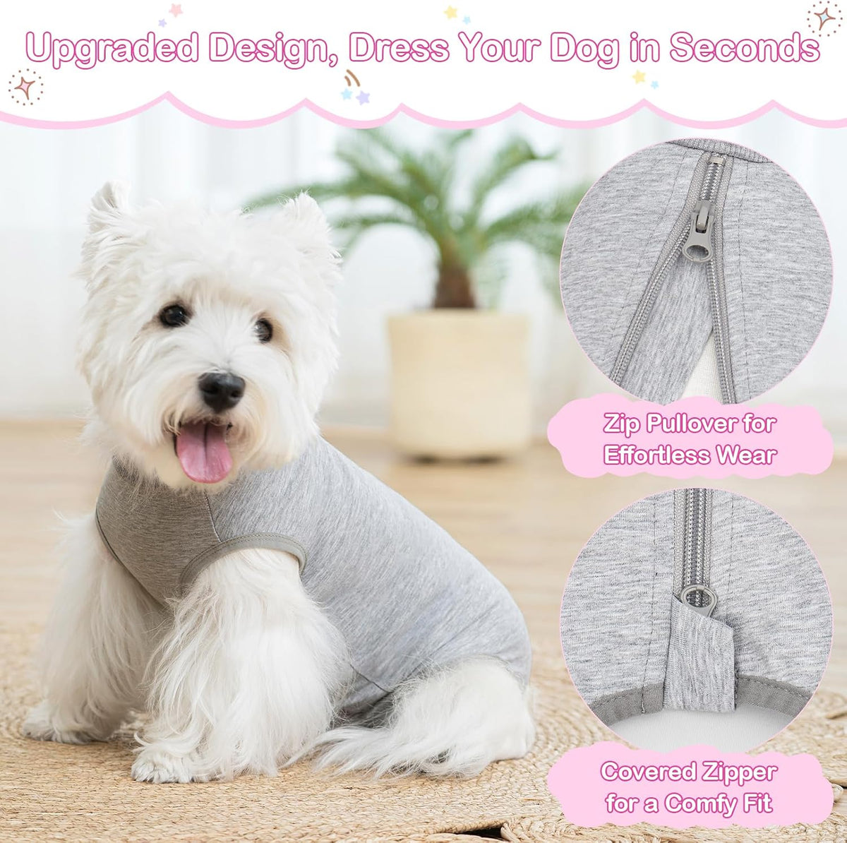 Dog Surgery Recovery Suit for Dogs After Surgery Female, Dog Onesie Neuter Puppy Spay Shirts, Post-Op Bodysuit Pajamas Anti Licking Abdominal Wounds Cone Alternative