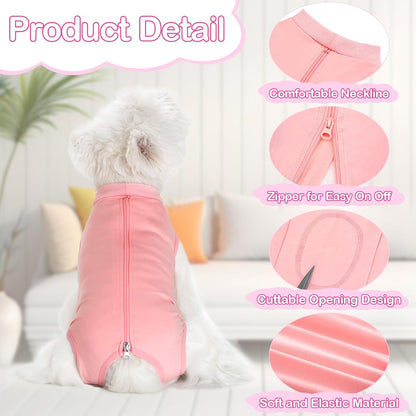 Dog Surgery Recovery Suit for Dogs After Surgery Female, Dog Onesie Neuter Puppy Spay Shirts, Post-Op Bodysuit Pajamas Anti Licking Abdominal Wounds Cone Alternative
