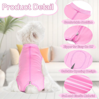 Dog Surgery Recovery Suit for Dogs After Surgery Female, Dog Onesie Neuter Puppy Spay Shirts, Post-Op Bodysuit Pajamas Anti Licking Abdominal Wounds Cone Alternative