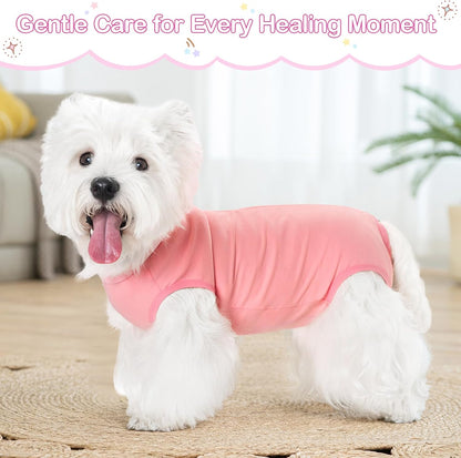 Dog Surgery Recovery Suit for Dogs After Surgery Female, Dog Onesie Neuter Puppy Spay Shirts, Post-Op Bodysuit Pajamas Anti Licking Abdominal Wounds Cone Alternative