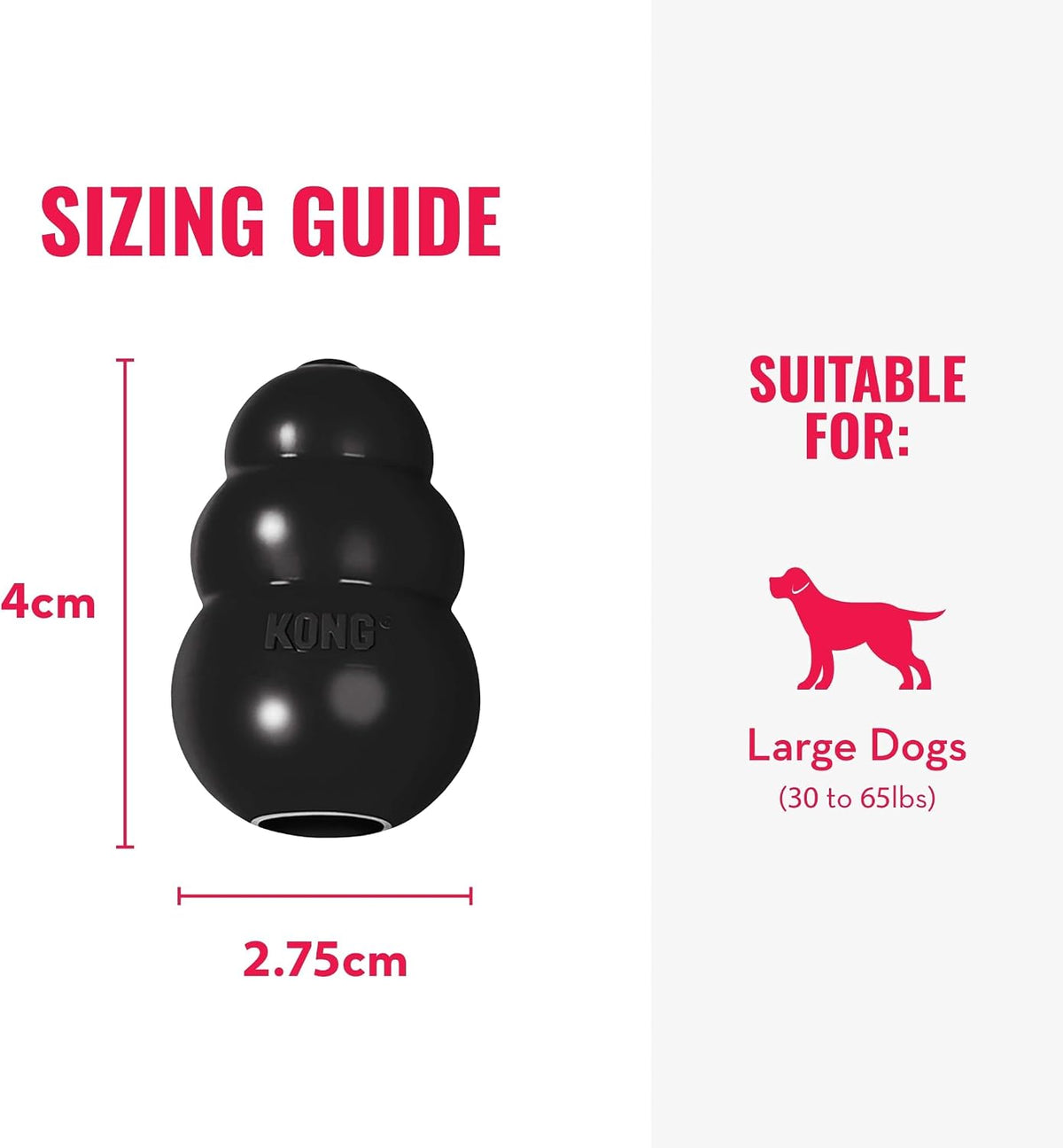 Extreme Dog Toy, Durable Natural Rubber Chew, for Large Dogs