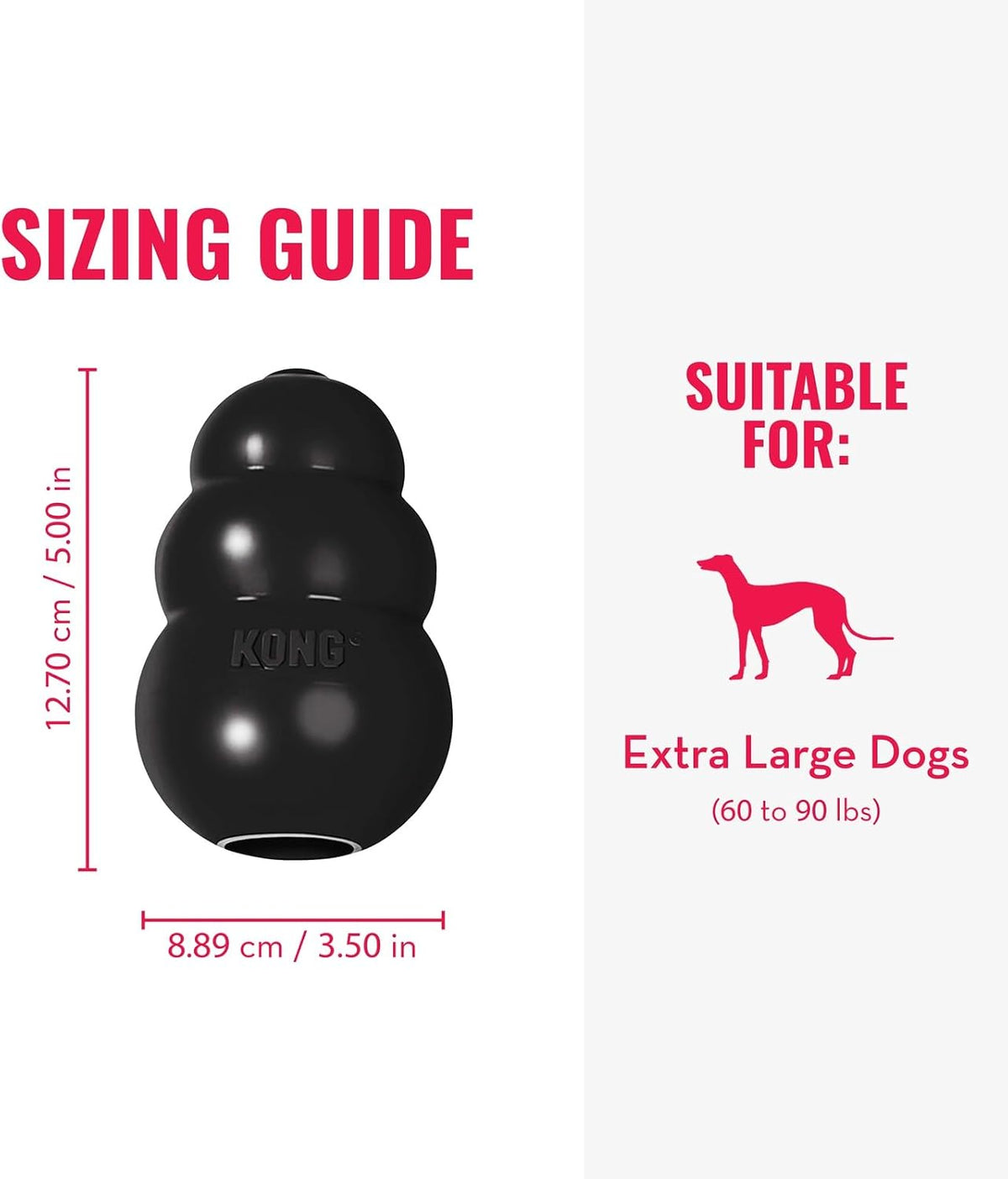 Extreme Dog Toy, Durable Natural Rubber Chew, for Large Dogs