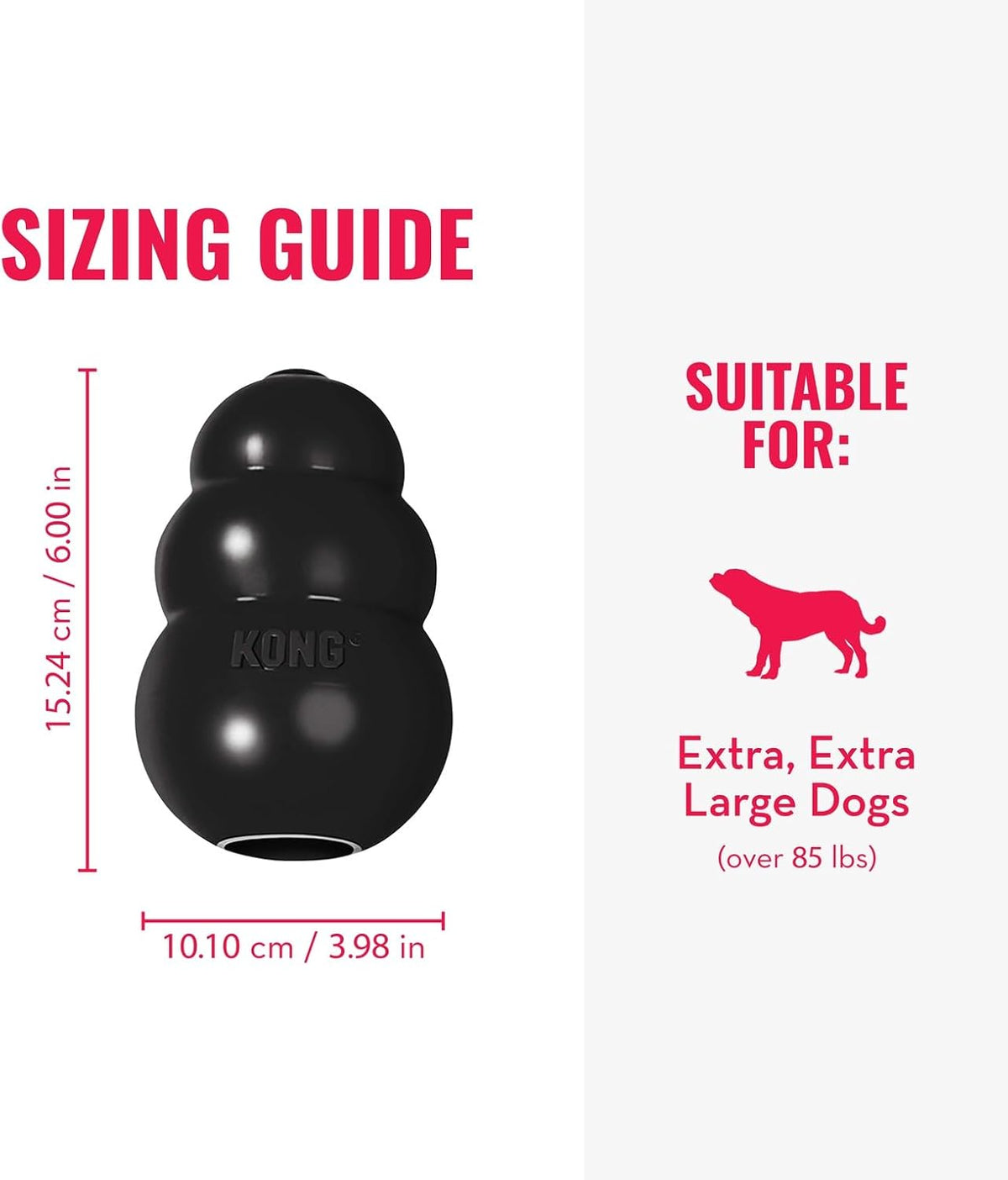 Extreme Dog Toy, Durable Natural Rubber Chew, for Large Dogs