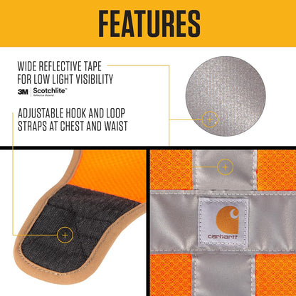 Mesh Safety Dog Vest, Hi-Visibility Lightweight Dog Vest