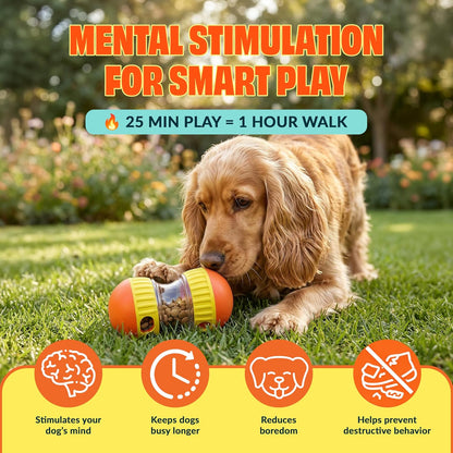 Dog Treat Dispenser Toy interactive-Treat puzzle toys for dogs mental stimulation-puzzle feeder dog & cognitive toys for dogs–Durable stimulating dog toys for Boredom-Limited Treat Dispensing Dog Toys