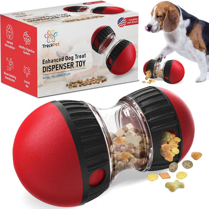 Dog Treat Dispenser Toy interactive-Treat puzzle toys for dogs mental stimulation-puzzle feeder dog & cognitive toys for dogs–Durable stimulating dog toys for Boredom-Limited Treat Dispensing Dog Toys