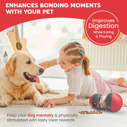 Dog Treat Dispenser Toy interactive-Treat puzzle toys for dogs mental stimulation-puzzle feeder dog & cognitive toys for dogs–Durable stimulating dog toys for Boredom-Limited Treat Dispensing Dog Toys