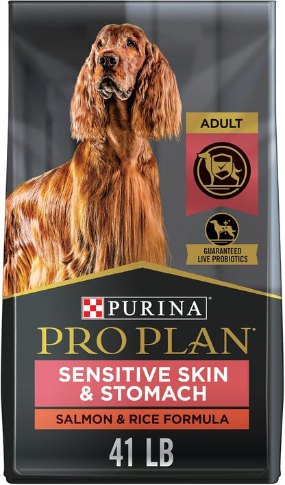 Sensitive Skin and Stomach Dry Dog Food Senior Adult 7 Plus Salmon and Rice Formula - 24 lb. Bag