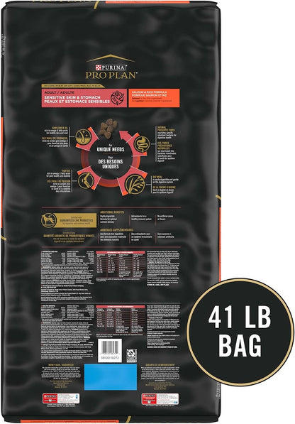 Sensitive Skin and Stomach Dry Dog Food Senior Adult 7 Plus Salmon and Rice Formula - 24 lb. Bag