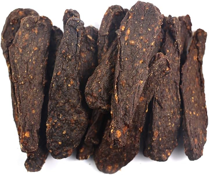 Natural Beef Jerky Tenders for Dogs, 100% Real Canadian Beef, High Protein 24%, Soft Training Treats, Air-Dried, Grain Free, Made in Canada, 10oz