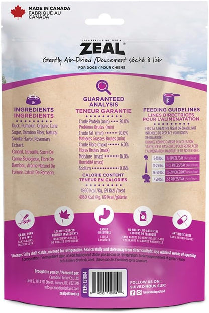 Natural Beef Jerky Tenders for Dogs, 100% Real Canadian Beef, High Protein 24%, Soft Training Treats, Air-Dried, Grain Free, Made in Canada, 10oz