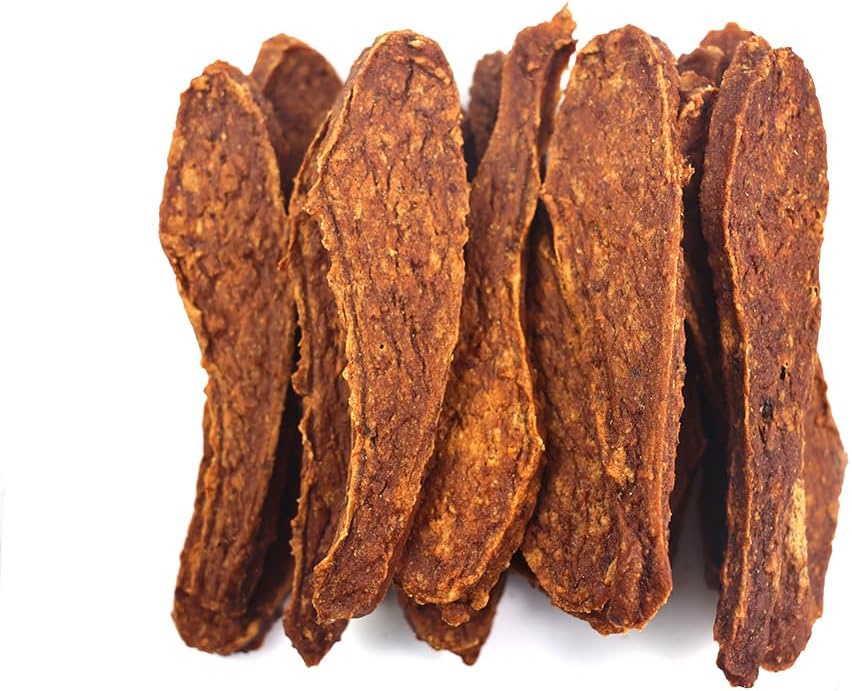 Natural Beef Jerky Tenders for Dogs, 100% Real Canadian Beef, High Protein 24%, Soft Training Treats, Air-Dried, Grain Free, Made in Canada, 10oz