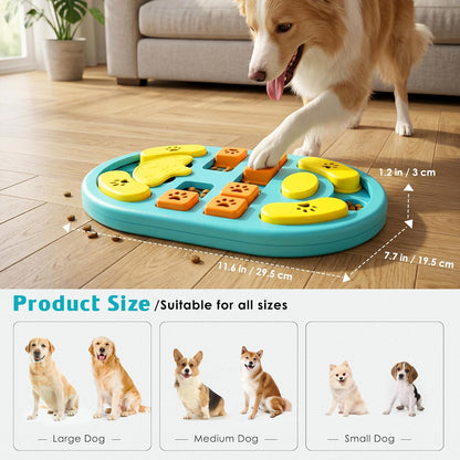 Dog Puzzle Toy, Interactive Treat Dispensing Toys, Blue