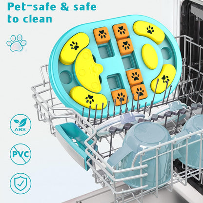 Dog Puzzle Toy, Interactive Treat Dispensing Toys, Blue