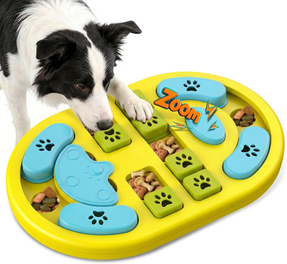 Dog Puzzle Toy, Interactive Treat Dispensing Toys, Blue