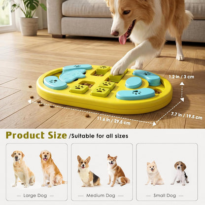 Dog Puzzle Toy, Interactive Treat Dispensing Toys, Blue