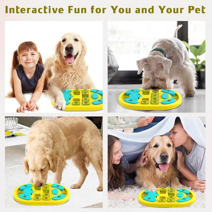 Dog Puzzle Toy, Interactive Treat Dispensing Toys, Blue