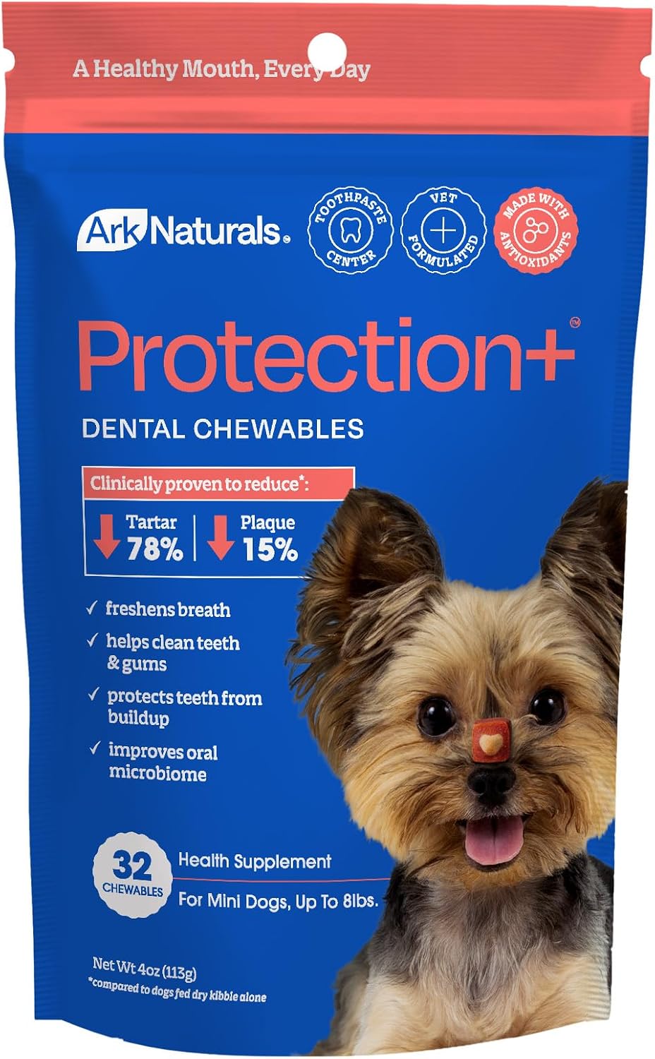 Protection+ Brushless Toothpaste Chews - Mini Breeds (32 ct)