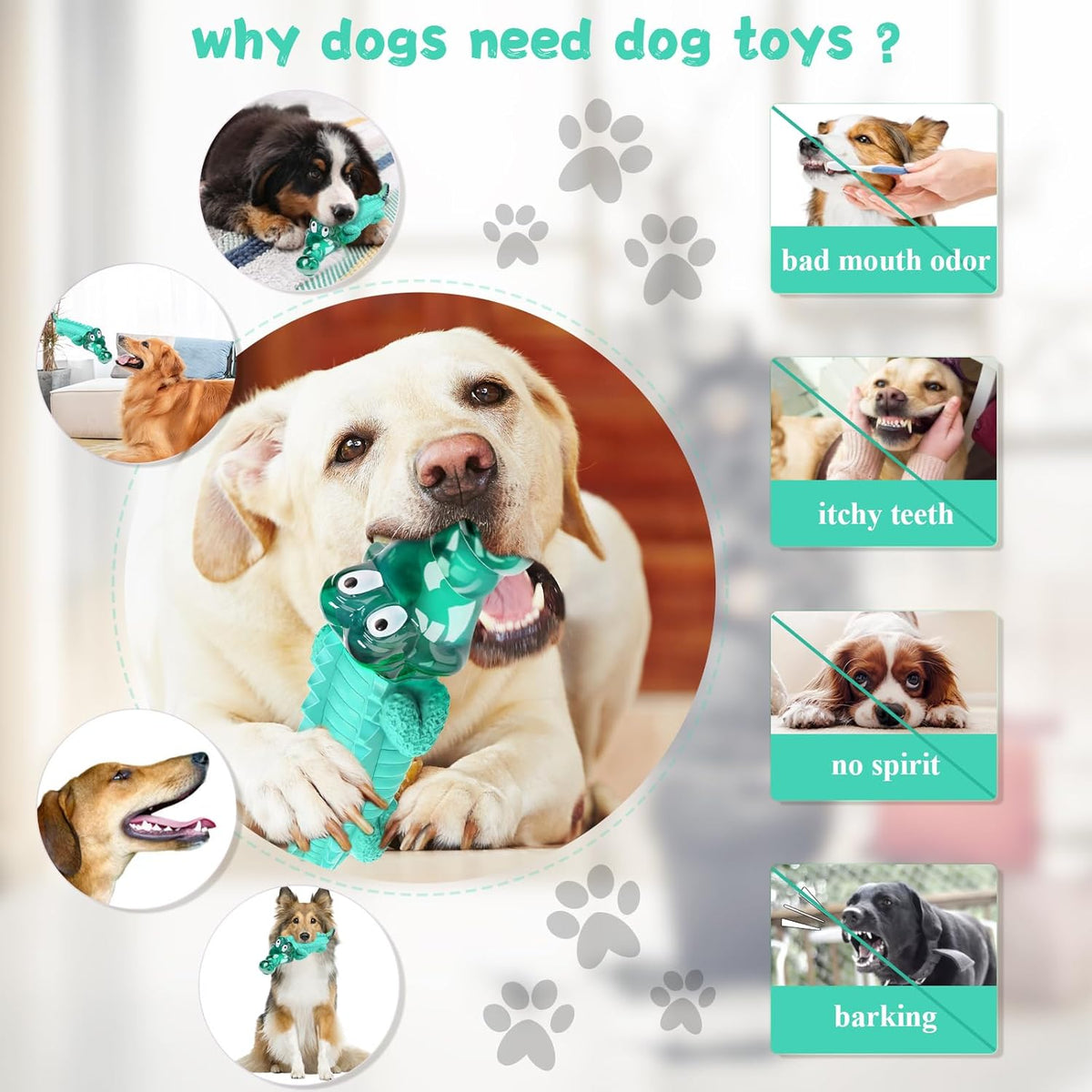 Alligator Dog Toys for Aggressive Chewers,Medium Large Breed Dogs