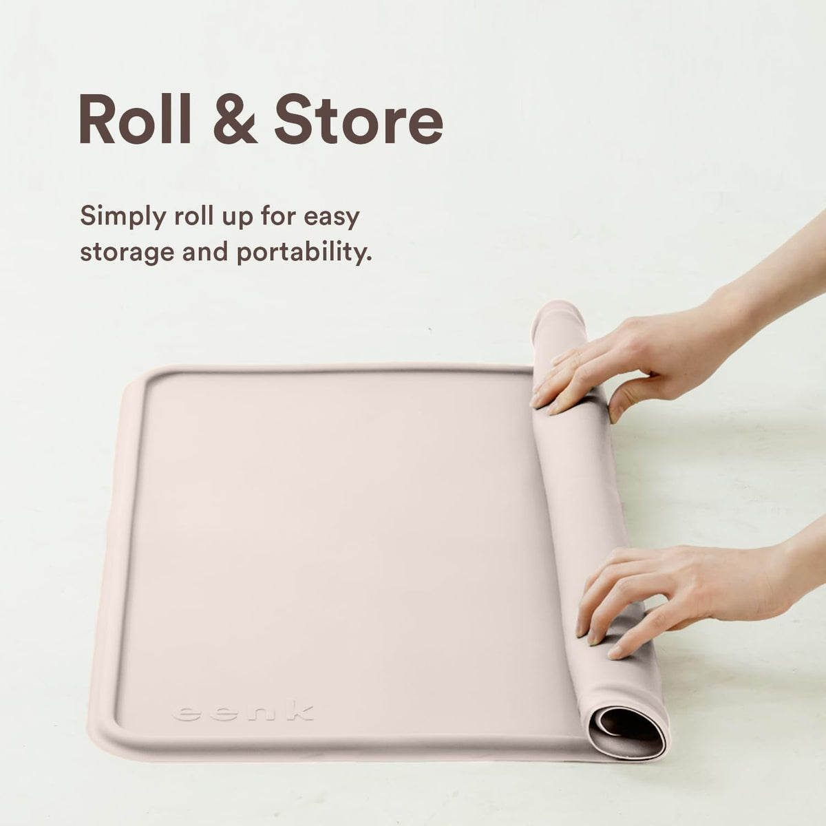 Pee Pad Tray Holder for Dogs - Fits Up to 22 x 22 in. Square Potty Training Pads No Spill Raised Lip High Edge Silicone Mat, Extra Thick and Non-Slip for Indoor Floor Protection (Small, Pink)