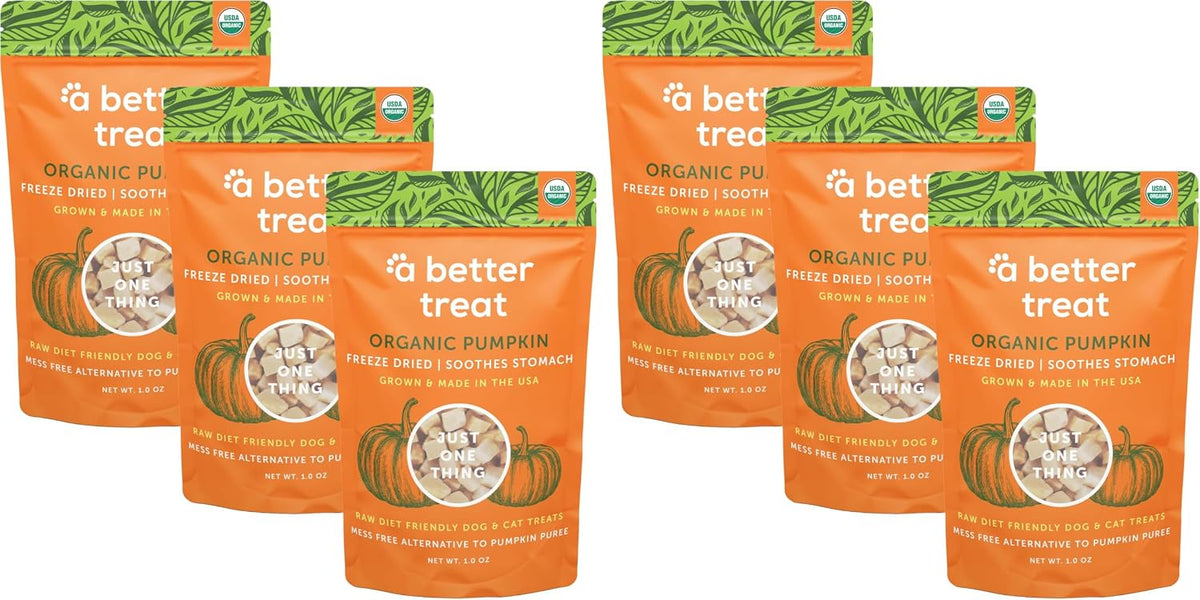 – Freeze Dried Organic Pumpkin Dog and Cat Treats, Organic, Single Ingredient | Natural, Healthy, Diabetic Friendly | Made in The USA
