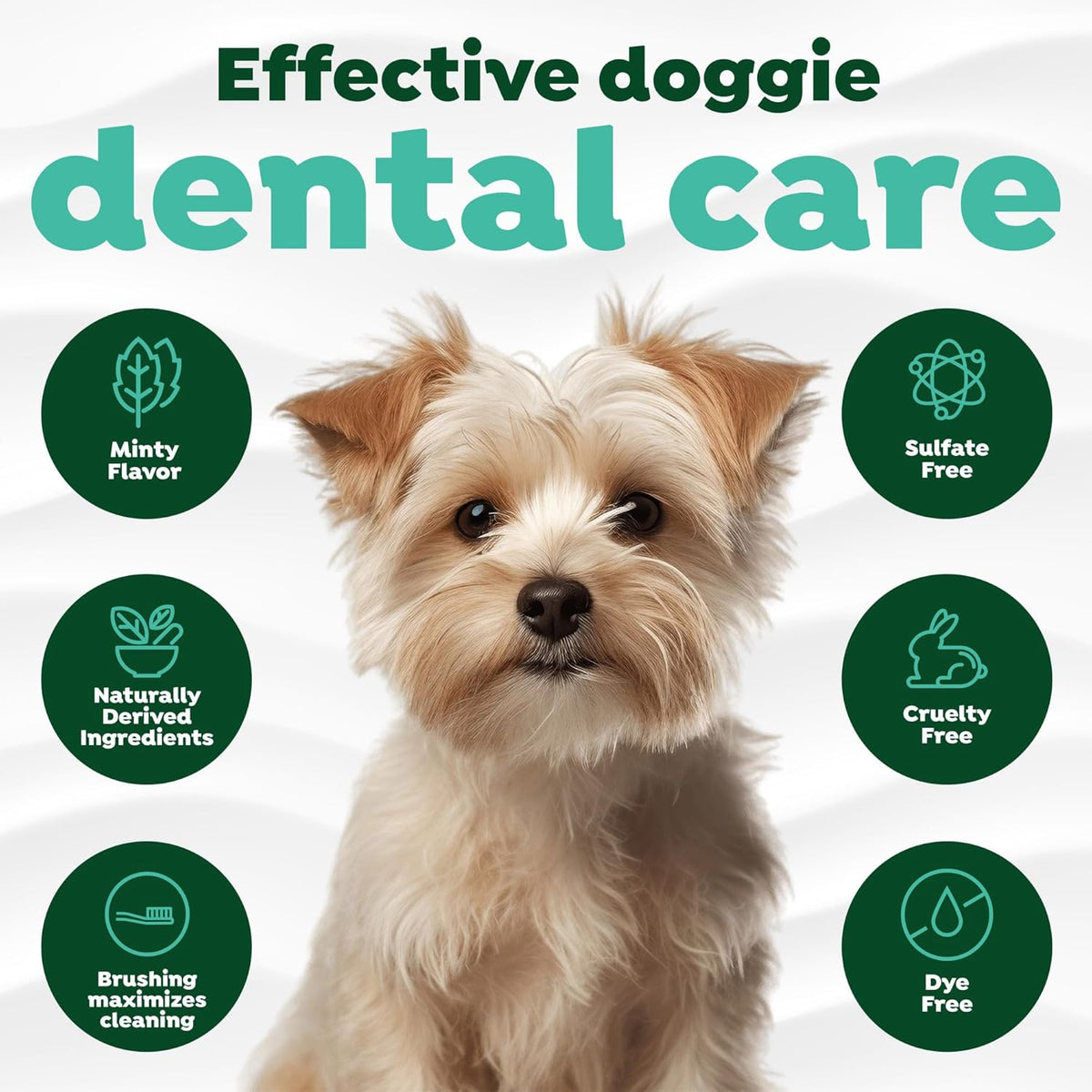Fresh Breath Toothbrush and Toothpaste Kit for Puppies, Teeth Cleaning Kit to Prevent Plaque & Tartar, Breath Freshener, Dog Dental Care