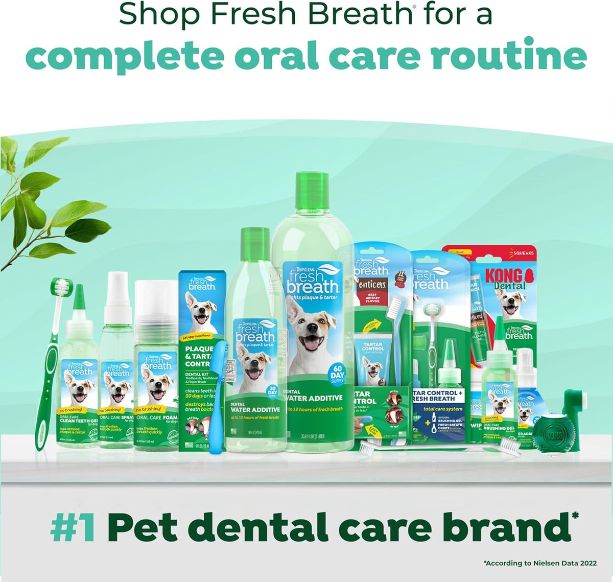Fresh Breath Toothbrush and Toothpaste Kit for Puppies, Teeth Cleaning Kit to Prevent Plaque & Tartar, Breath Freshener, Dog Dental Care
