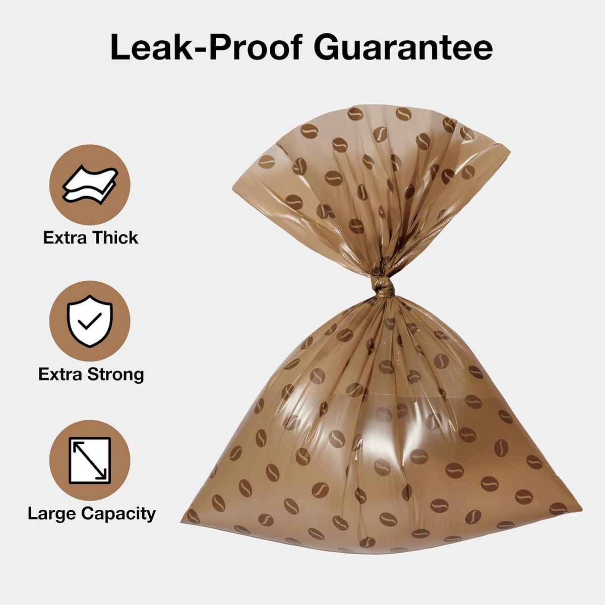 Dog Poop Bags Dispenser with Coffee Scented Waste Bags, 105 Counts