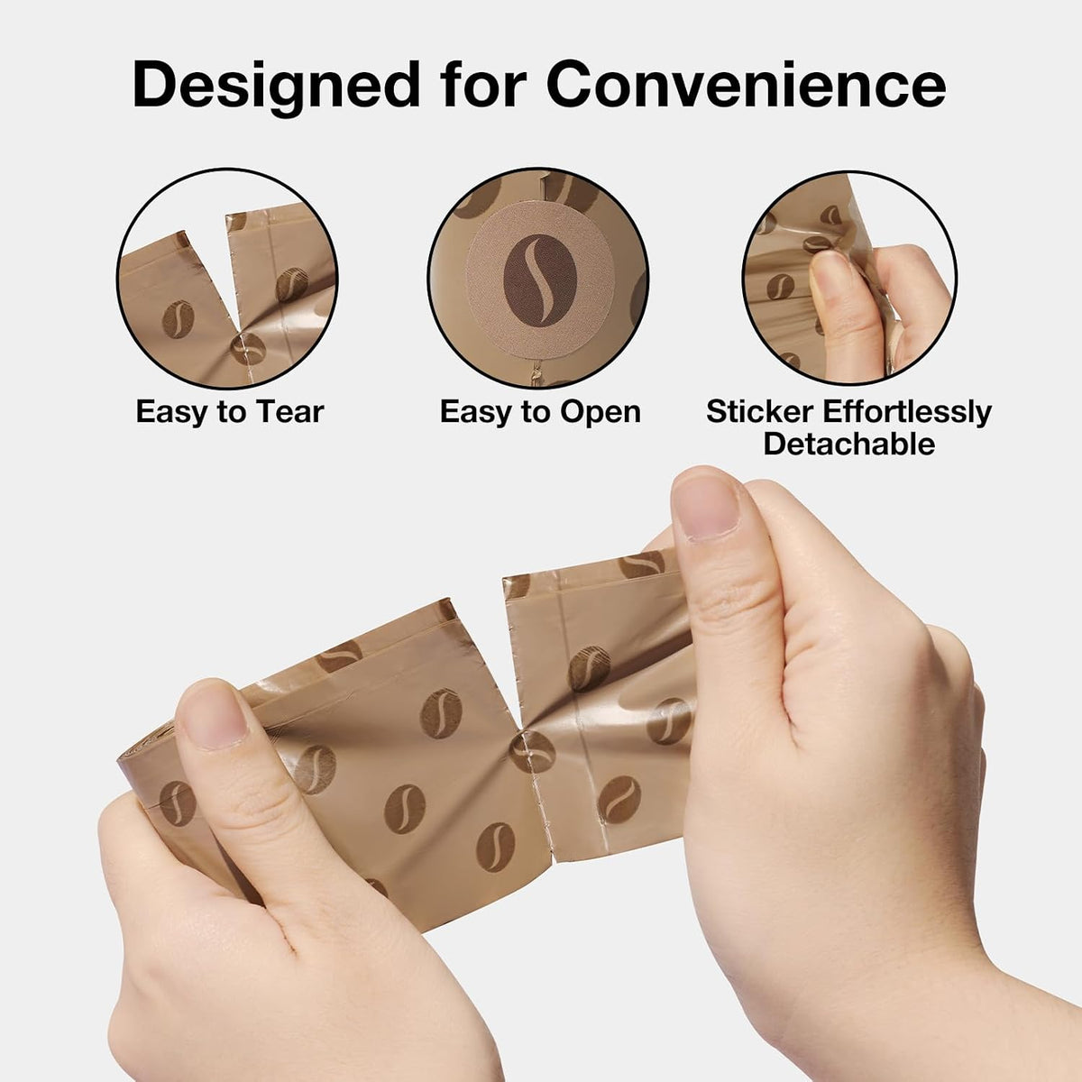 Dog Poop Bags Dispenser with Coffee Scented Waste Bags, 105 Counts