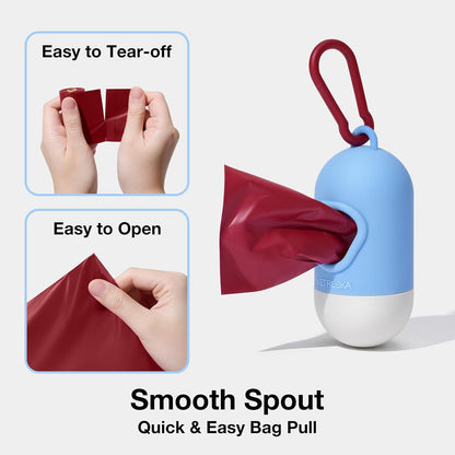 Dog Poop Bags Dispenser with Coffee Scented Waste Bags, 105 Counts