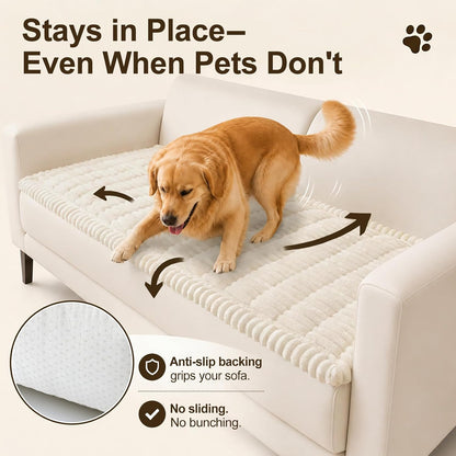 Couch Cover for Dogs, Non Slip Fuzzy Thick Pet Sofa Protector