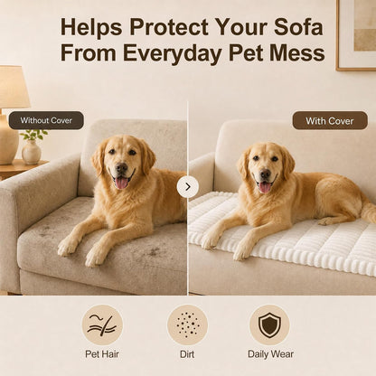 Couch Cover for Dogs, Non Slip Fuzzy Thick Pet Sofa Protector