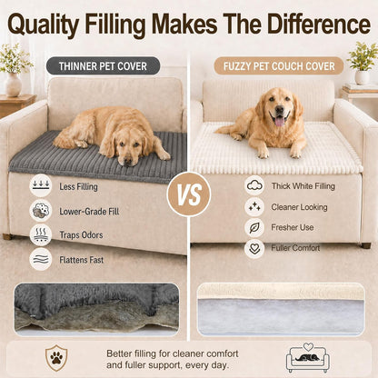 Couch Cover for Dogs, Non Slip Fuzzy Thick Pet Sofa Protector