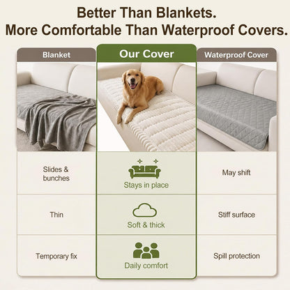 Couch Cover for Dogs, Non Slip Fuzzy Thick Pet Sofa Protector