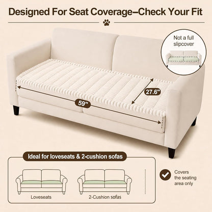 Couch Cover for Dogs, Non Slip Fuzzy Thick Pet Sofa Protector