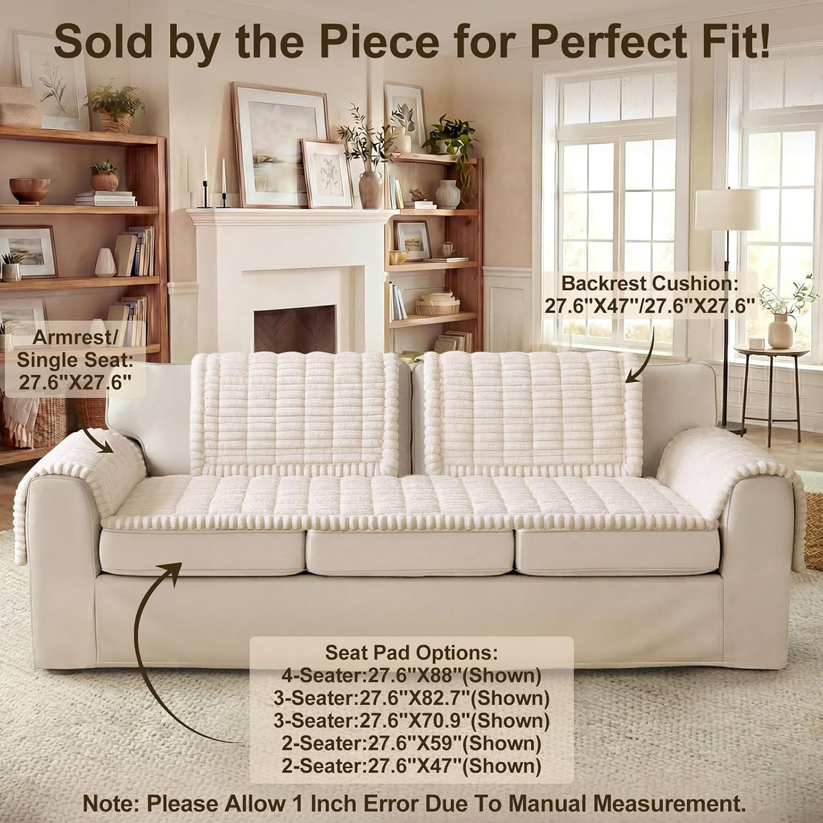 Couch Cover for Dogs, Non Slip Fuzzy Thick Pet Sofa Protector