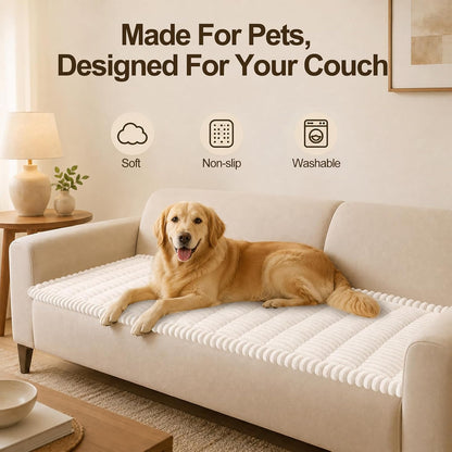 Couch Cover for Dogs, Non Slip Fuzzy Thick Pet Sofa Protector
