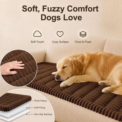 Couch Cover for Dogs, Non Slip Fuzzy Thick Pet Sofa Protector