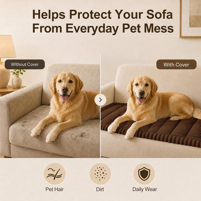 Couch Cover for Dogs, Non Slip Fuzzy Thick Pet Sofa Protector