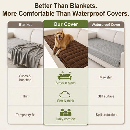 Couch Cover for Dogs, Non Slip Fuzzy Thick Pet Sofa Protector