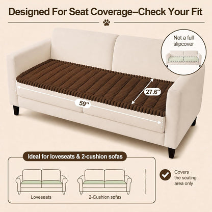Couch Cover for Dogs, Non Slip Fuzzy Thick Pet Sofa Protector